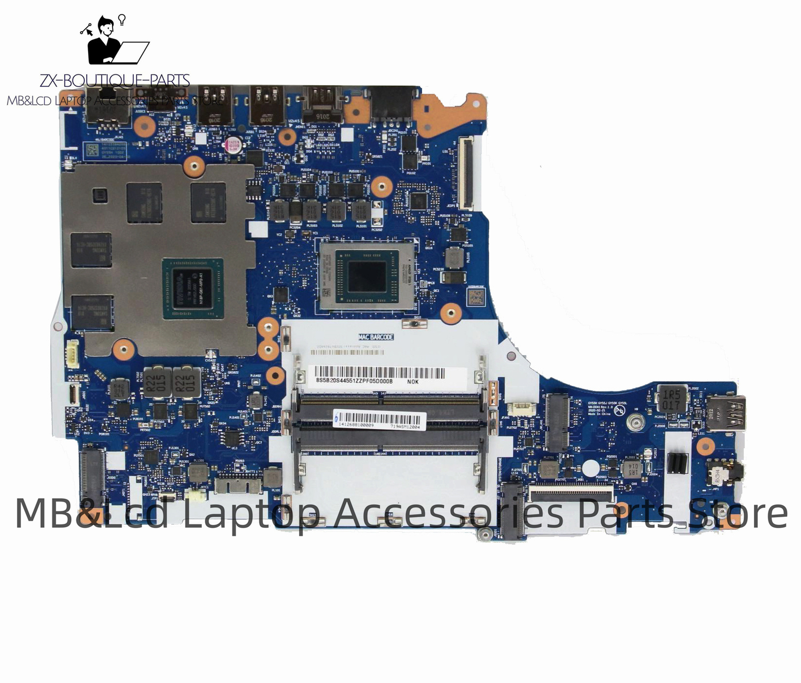 5B20S44553 Lenovo Legion 5-15ARH05 Motherboard R7-4800H SWG 4G 5B20S44551