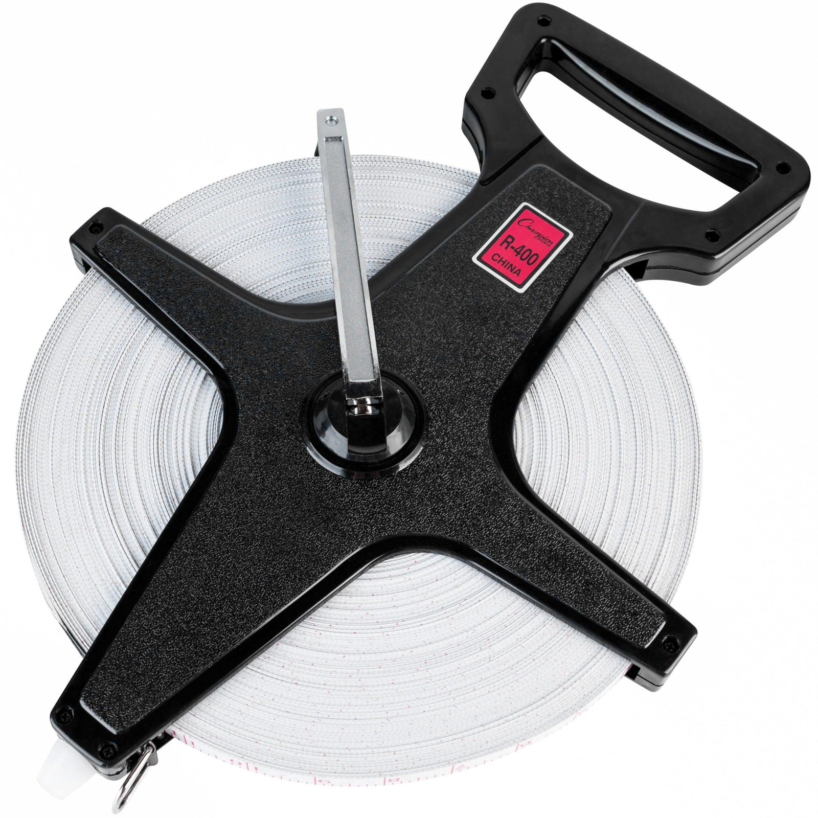 Champion Sports 400 Feet Open Reel Measuring Tape Durable Fiberglass Tape Mea...