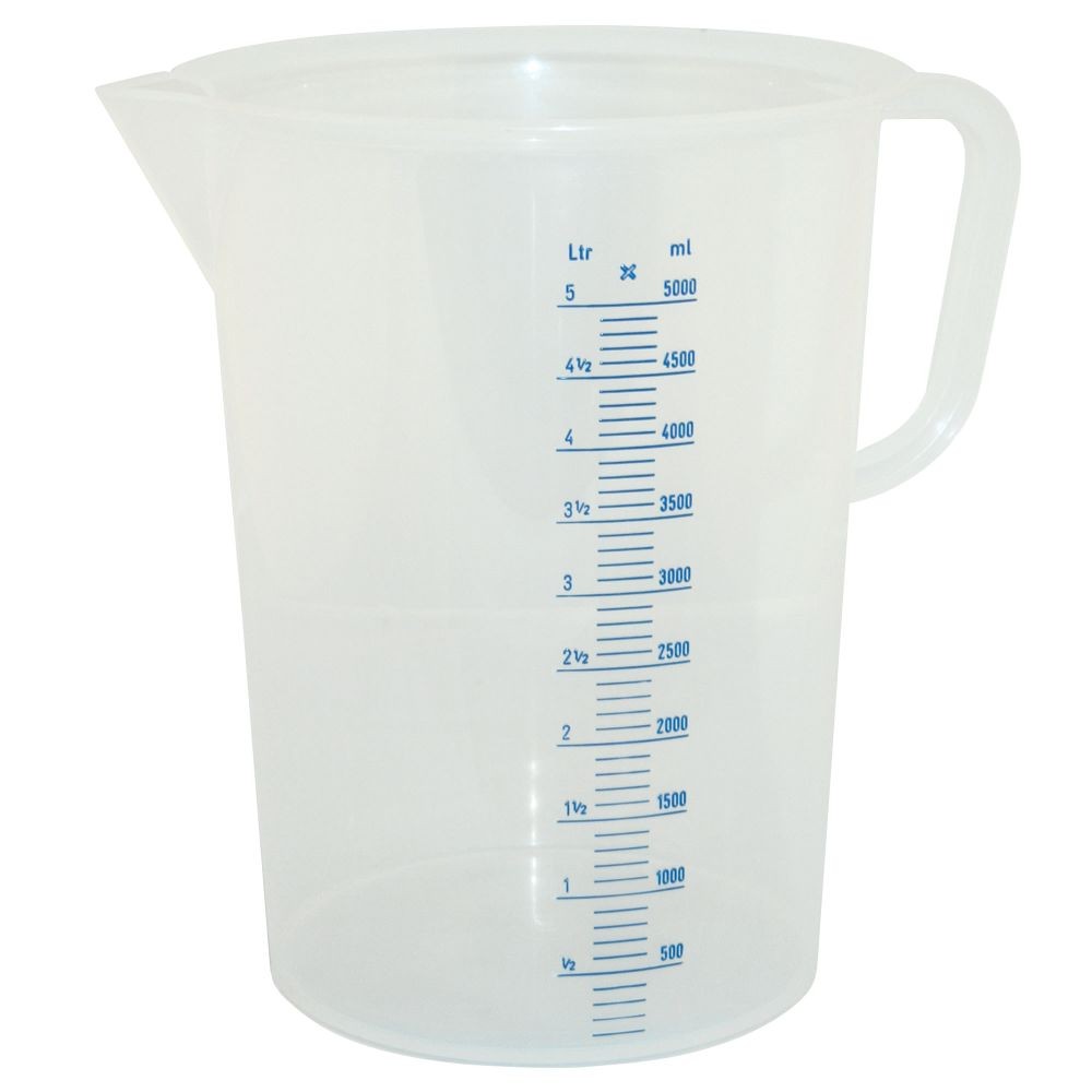 Kraft Tool 5 Quart Measuring Pitcher Resistant to Most Chemicals