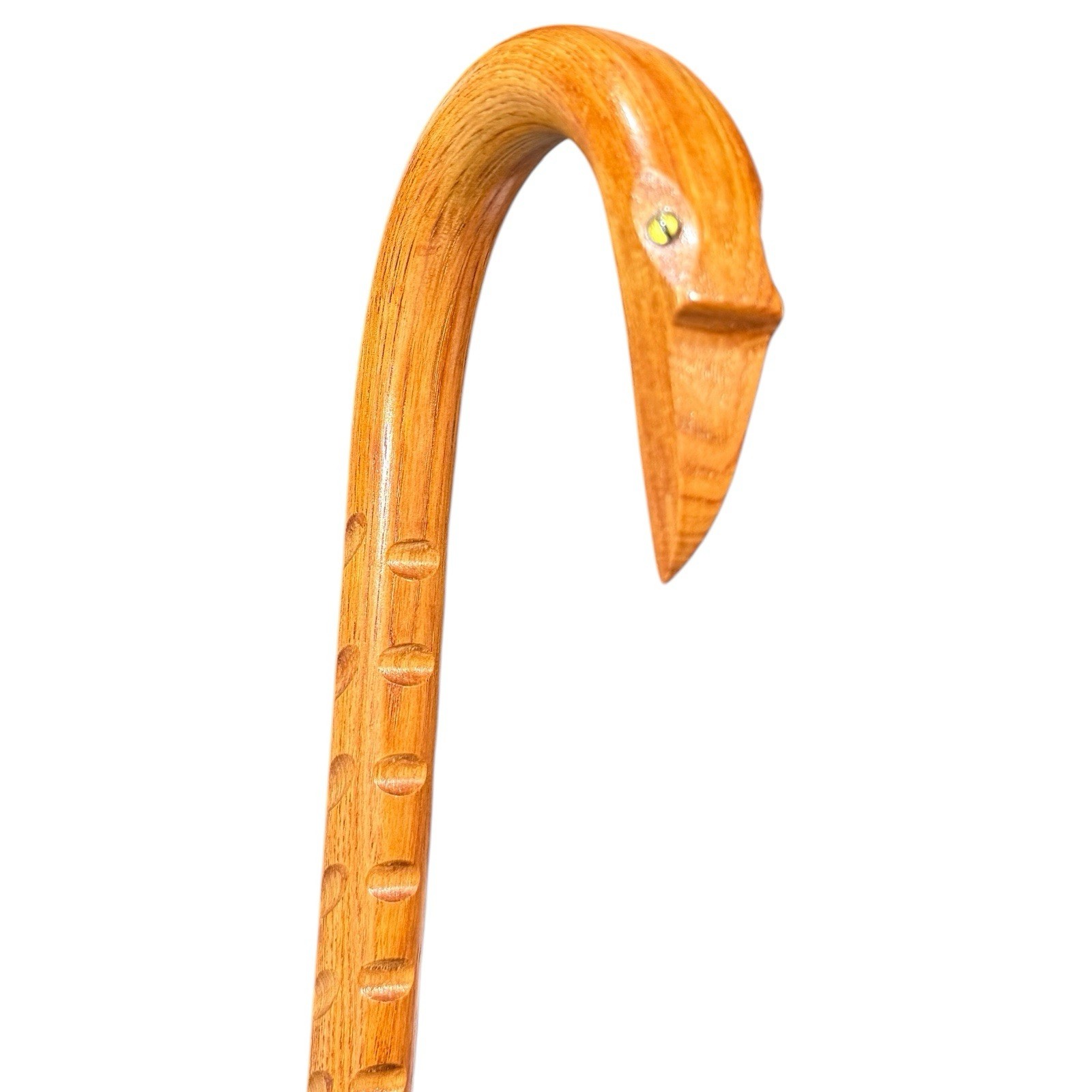 Custom Walking Cane Mobility Self Defense Eyes Solid Hickory Masters LuxCane M16