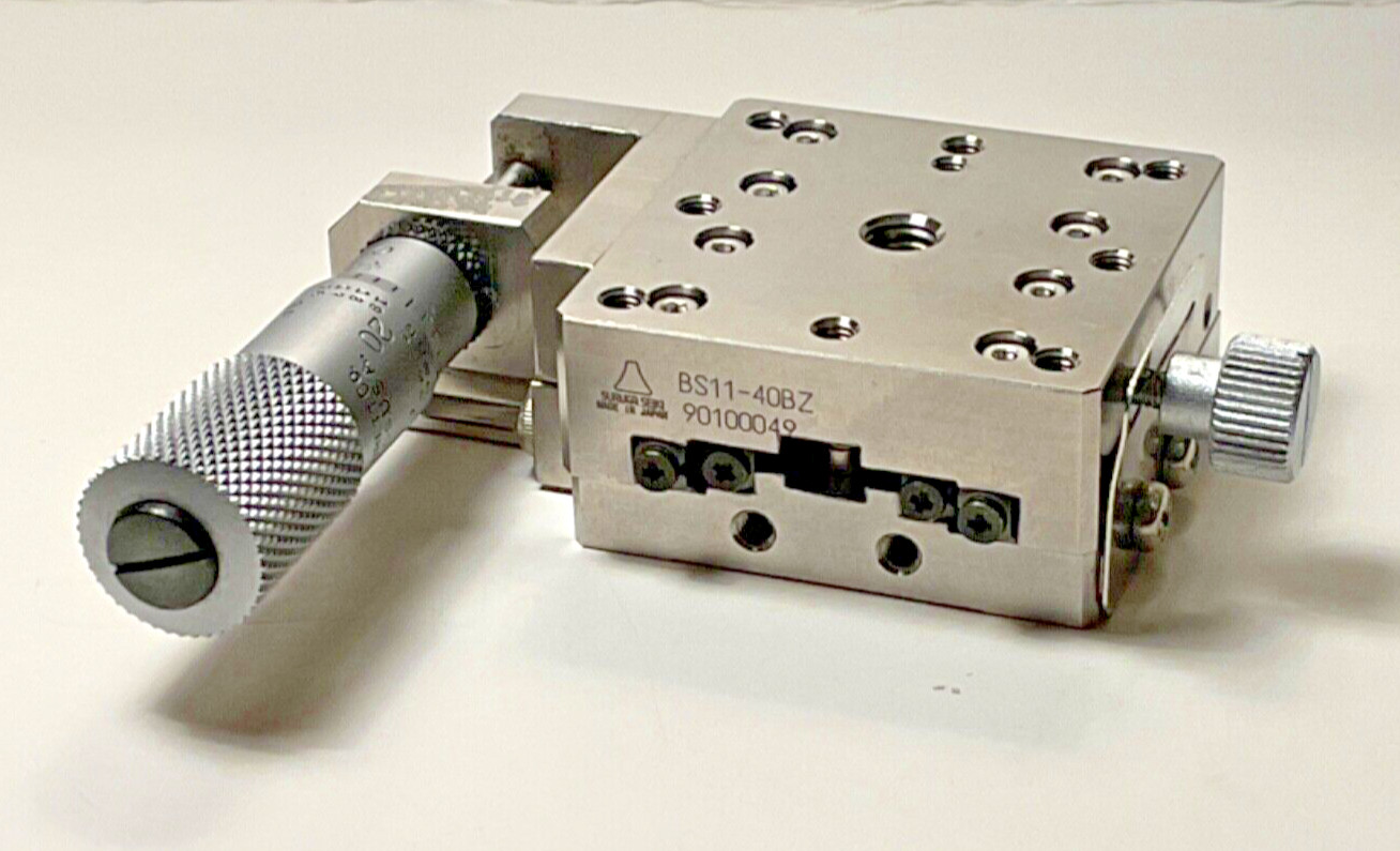 Suruga Seiki BS11-40BZ Stainless Steel Linear Crossed Roller Micrometer Stage