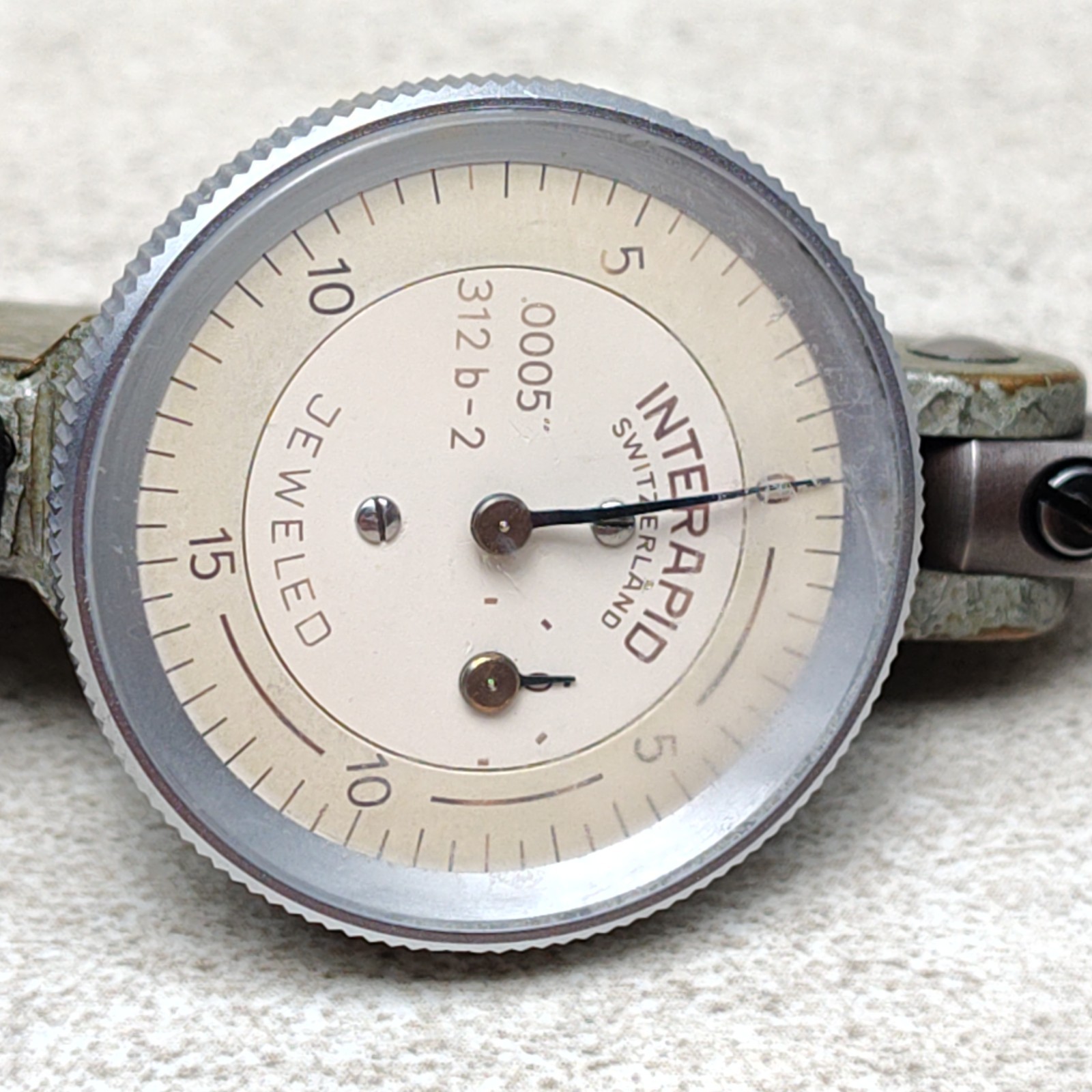 Interapid 312B-2 Dial Test Indicator .0005", Swiss Made