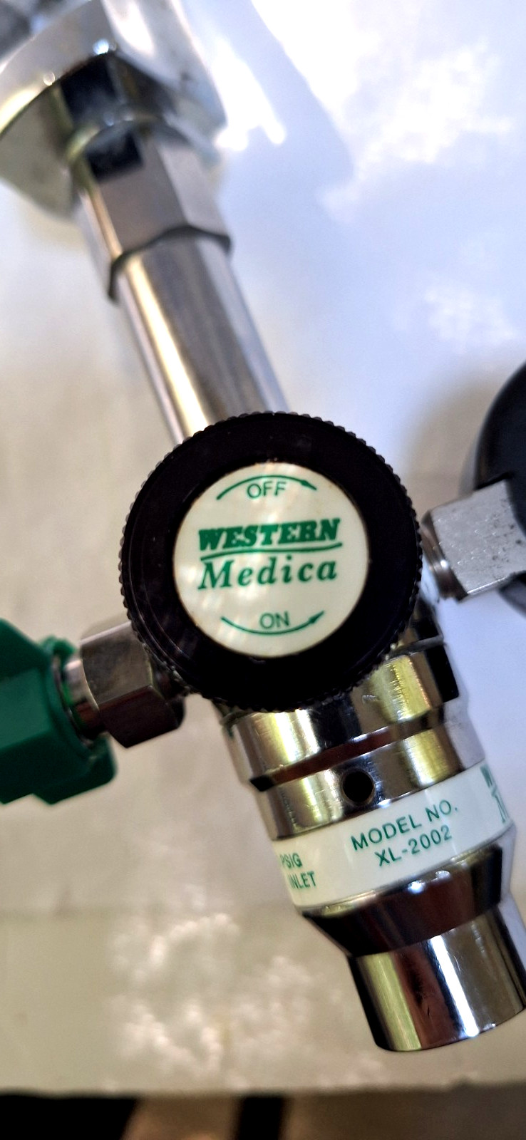 Western Medica XL-2002 Compressed Gas Regulator Oxygen Working