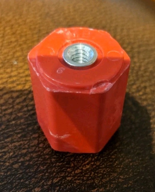 10 each MAR-BAL 1.25 Inch  1/4-20 Threaded Insulator USA 2165-1B 600 Volt