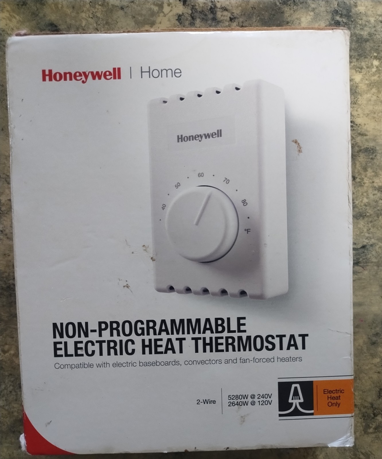 Honeywell CT410A Non-Programmable Electric Heat Thermostat New In Box