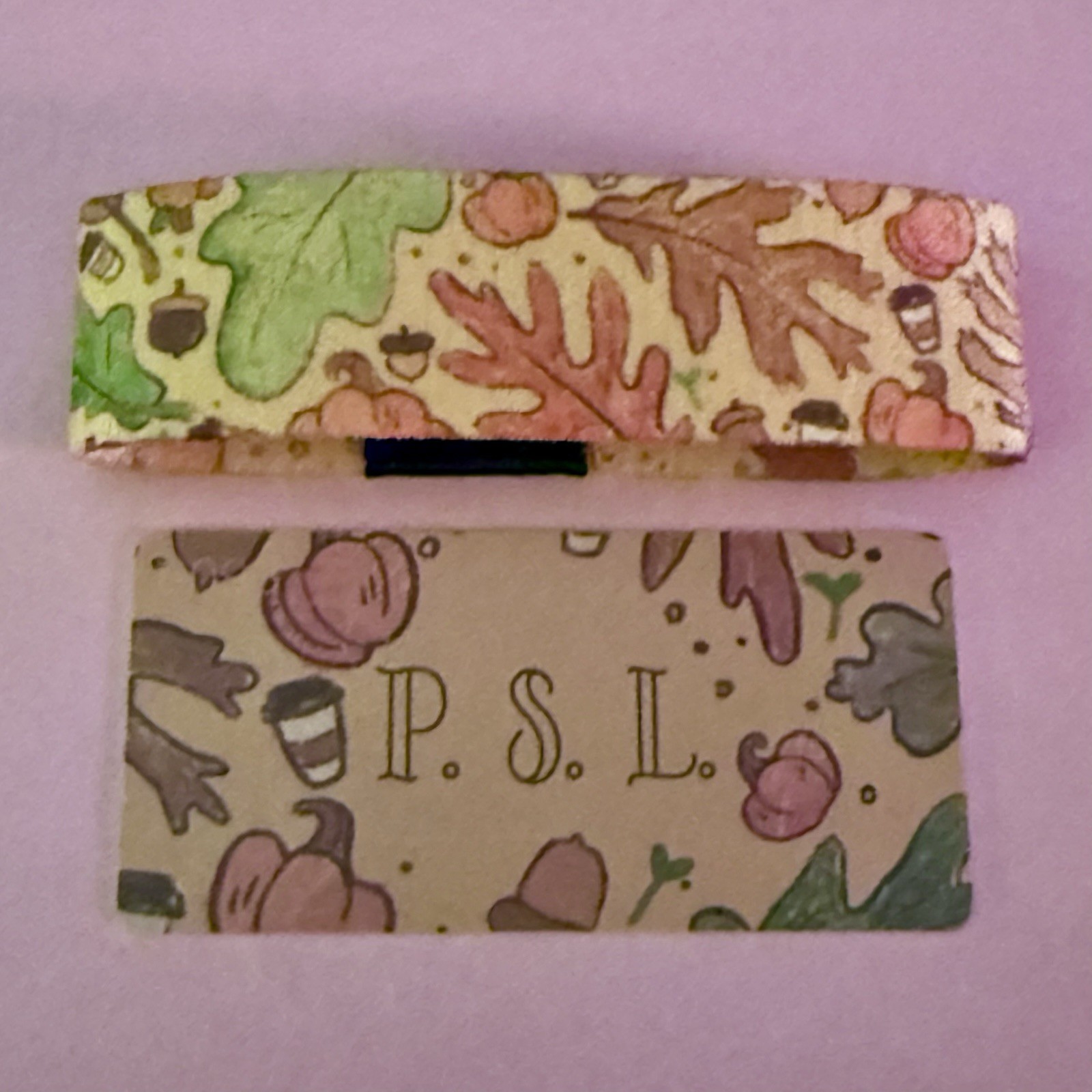 New! ZOX Strap *P. S. L.* Sz LARGE Wristband w/ Card - Pumpkin Spice Latte!