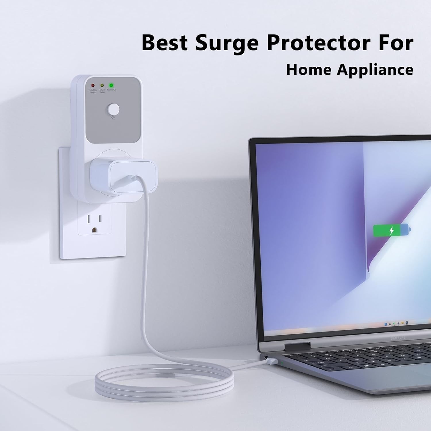 Refrigerator Surge Protector 4-Pack, 120V 15A, Voltage Spike Guard, Grounded