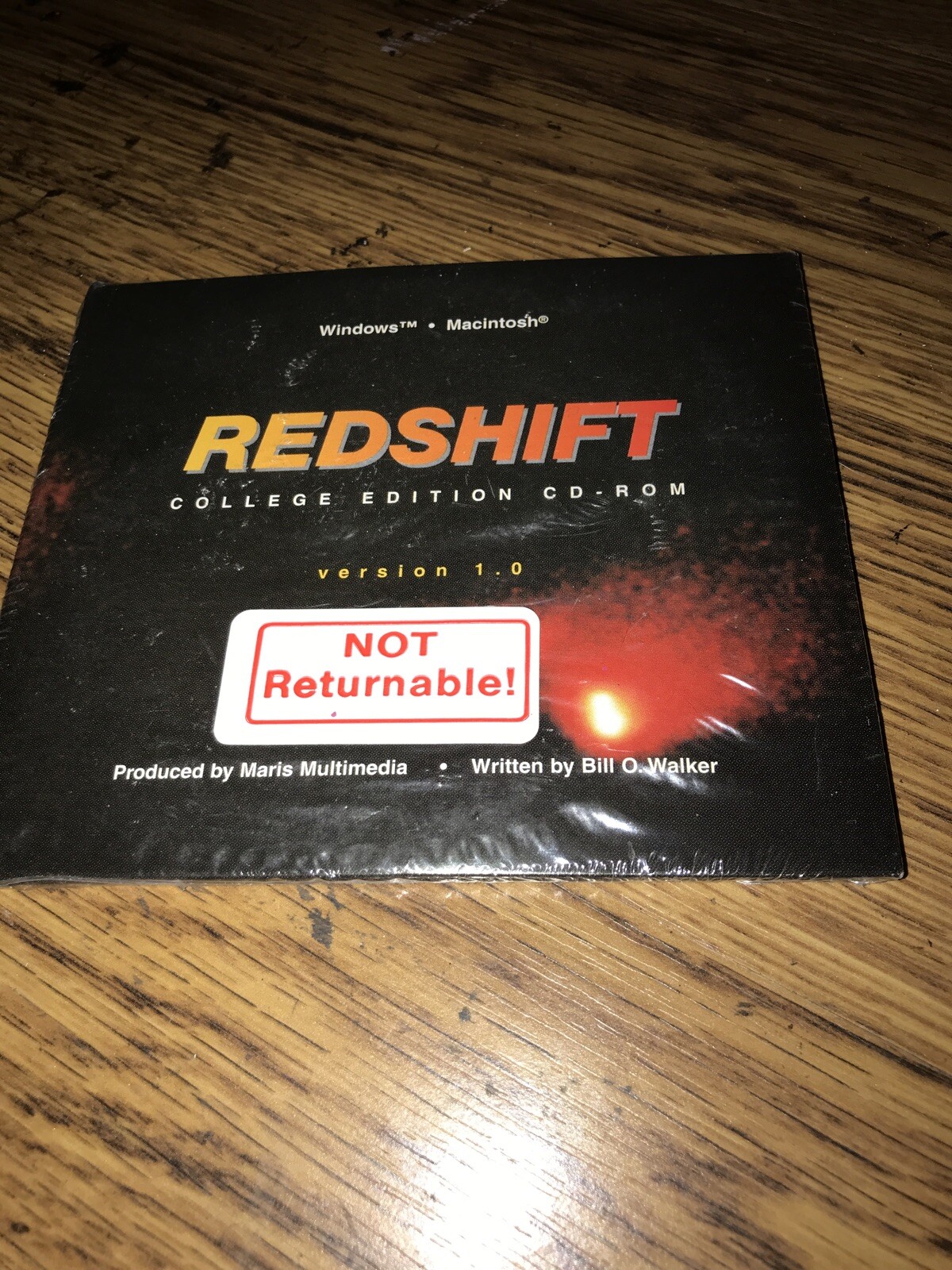 Redshift Version 1 Sealed CD-ROM for Windows/Macintosh Vtg 90s College Edition