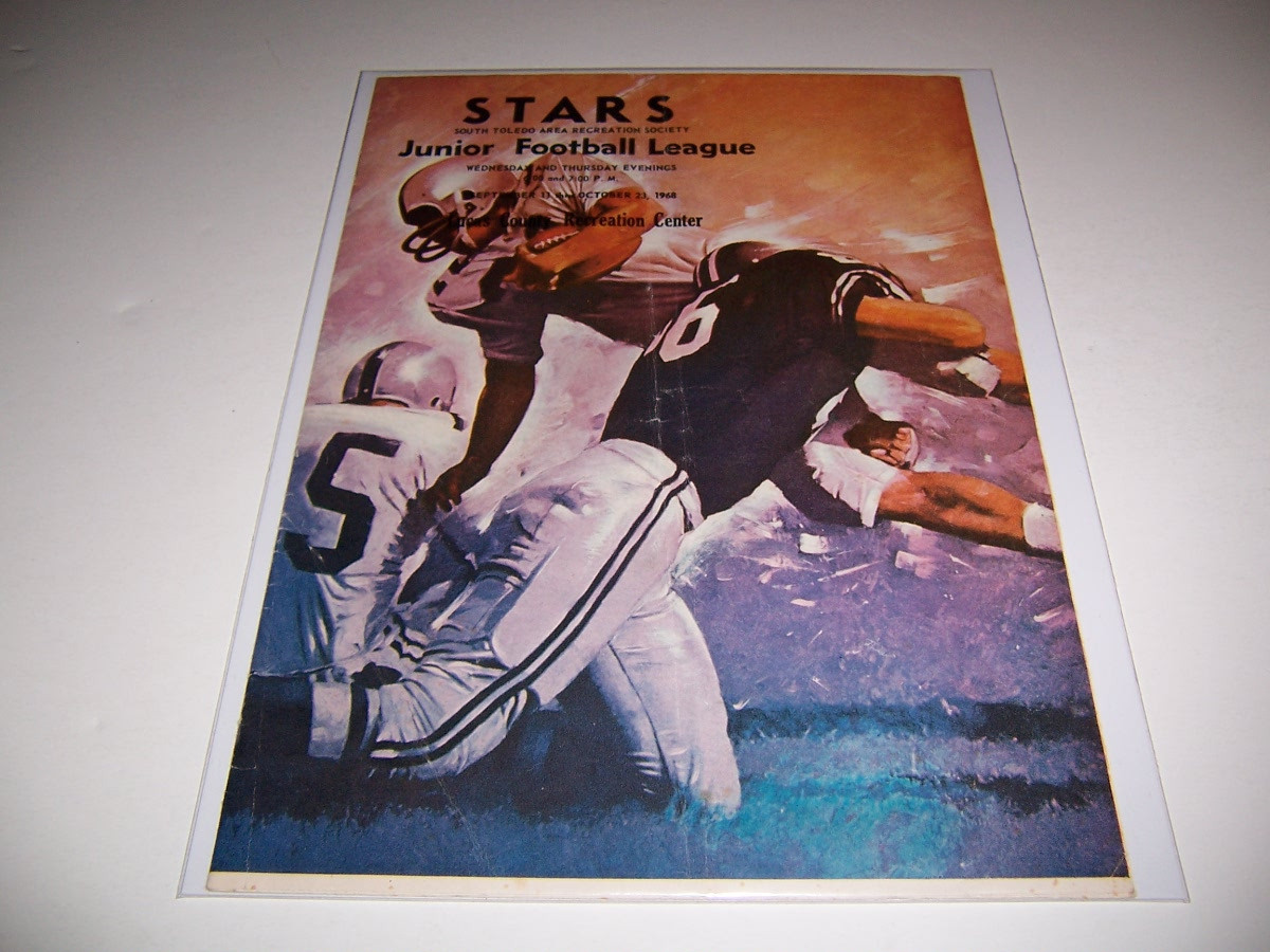 1968 COLLEGE FOOTBALL PROGRAM - HARVARD VS WALBRIDGE + HEATHERDOWNS VS BEVERLY