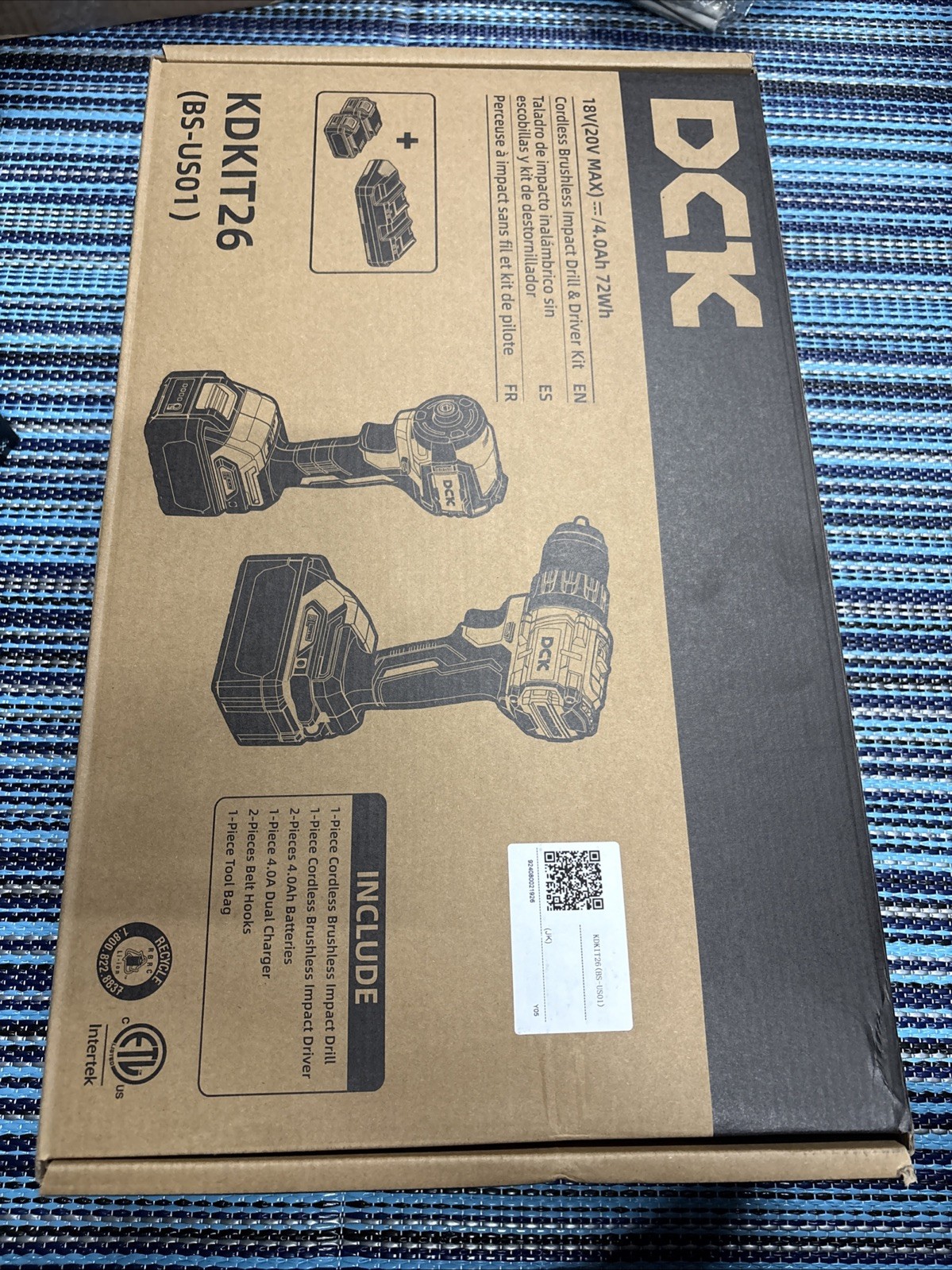 DCK Cordless Combo Kit Brushless 20V KDKIT26 Hammer Drill & Impact Driver