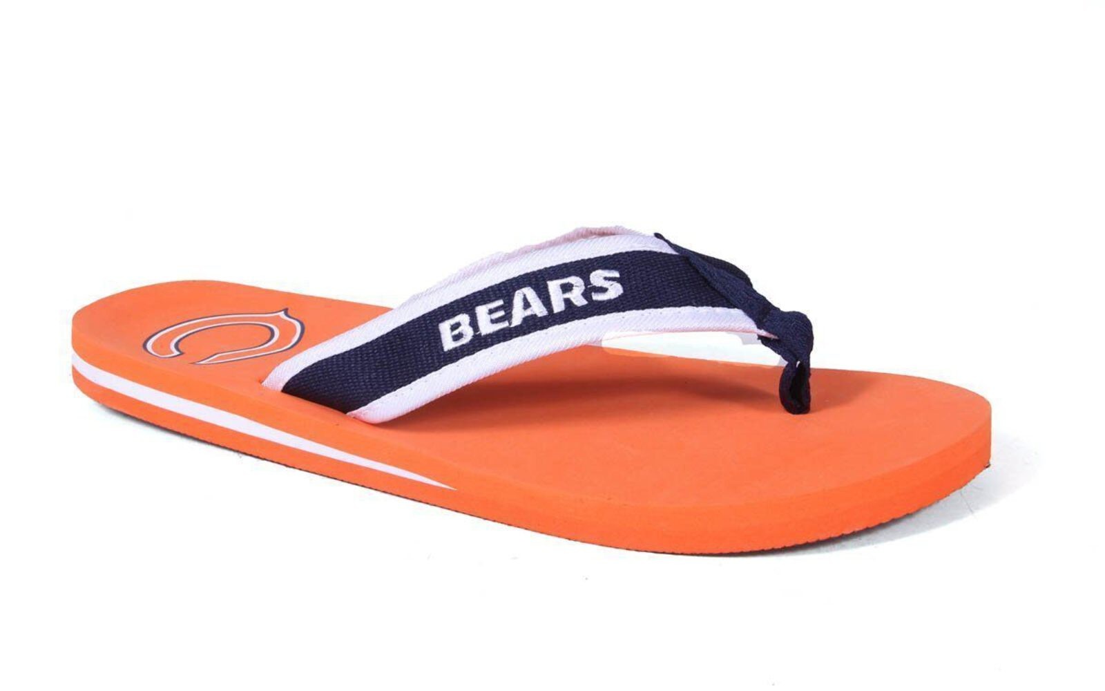 Chicago Bears Contour Flip Flops Sandals