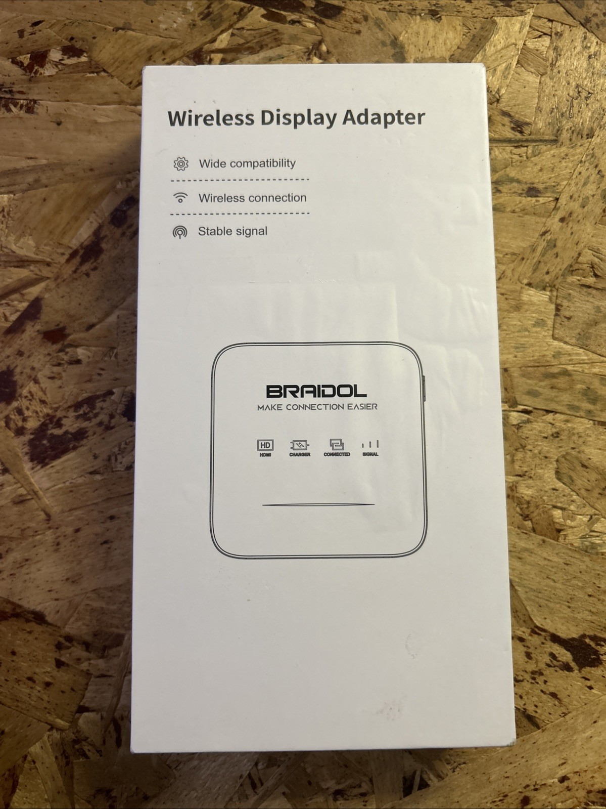 BRAIDOL Upgraded Wireless HDMI Display Dongle Adapter, Transmitter Streaming