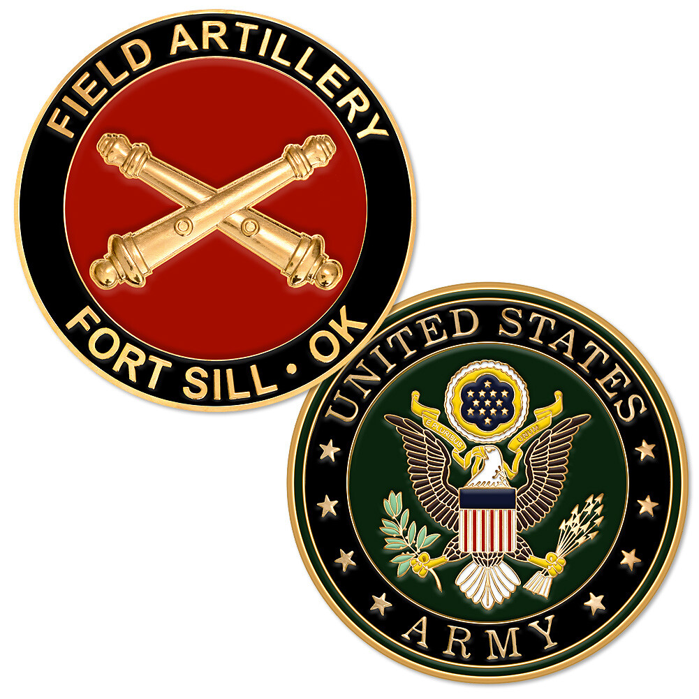 NEW U.S. Army Field Artillery, Fort Sill, OK Challenge Coin