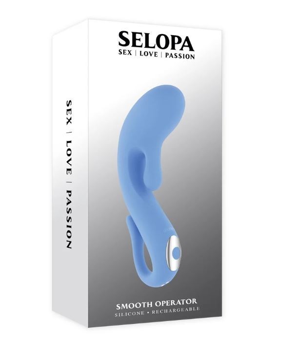 Evolved Novelties Selopa Smooth Operator Powerful Vibrator Blue, New