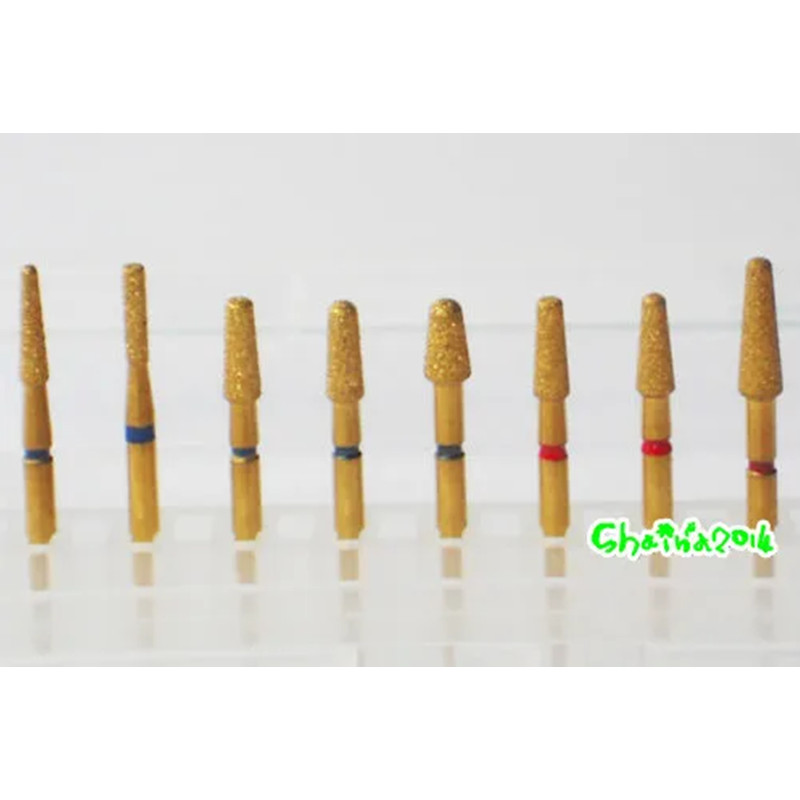 8pcs Dental Burs Dental Preparation Porcelain Alloy Inlay and onlay