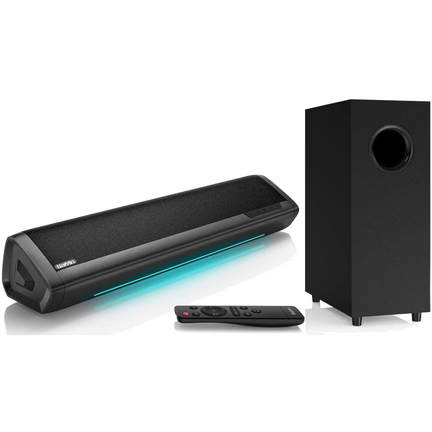 Bluetooth Soundbar & Subwoofer Set | Adjustable Bass