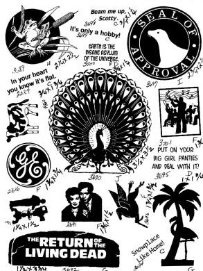 Unmounted Rubber Stamp Plate, Unmounted/Uncut Pink Rubber Stamps
