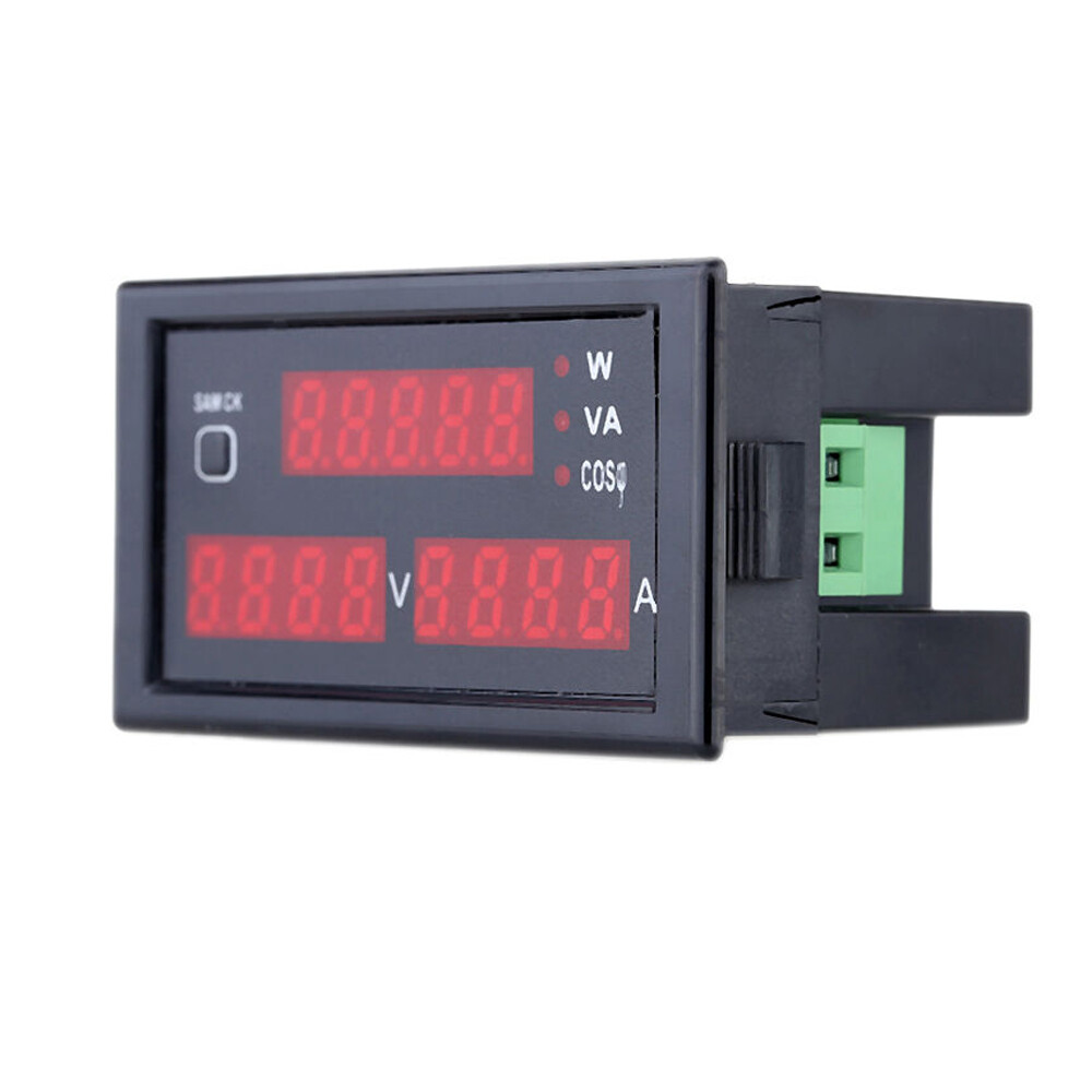 AC 80-300V LCD Digital 100A Volt Power Kwh Amp Panel Meter Voltmeter Ammeter US