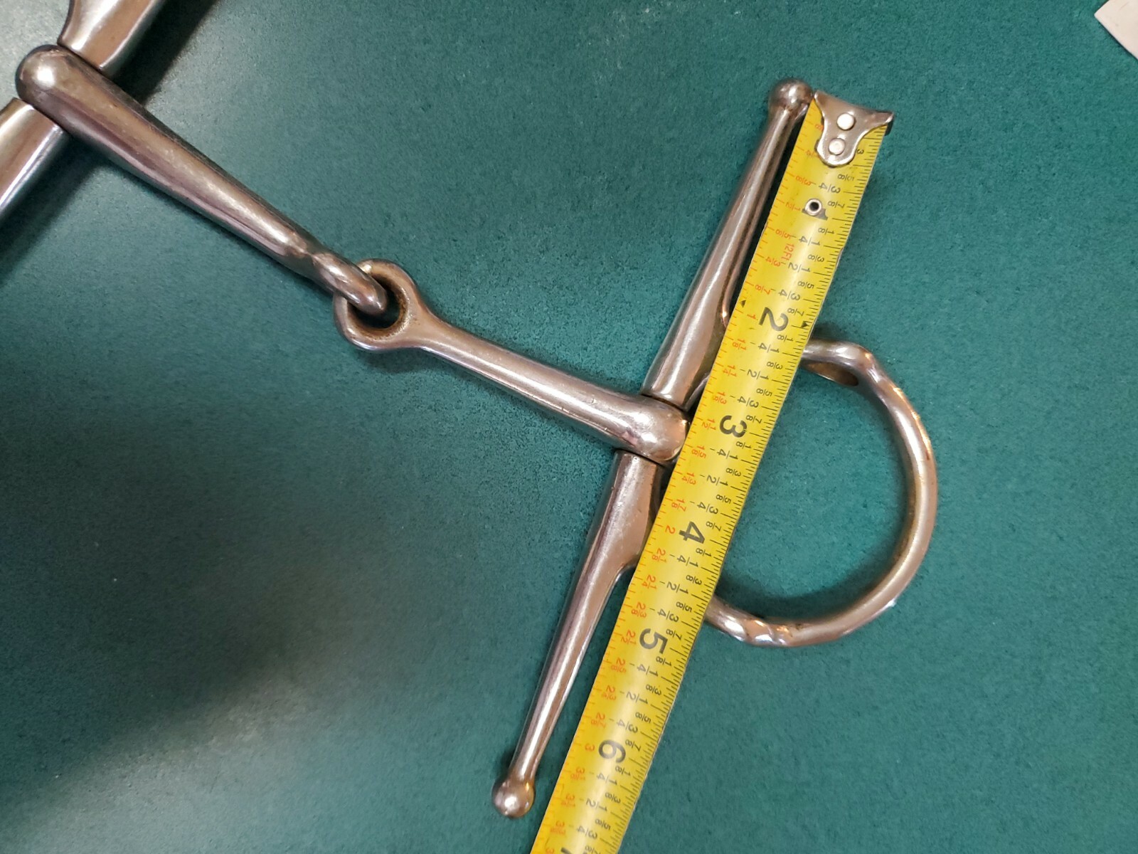 Stainless Steel 5" Single Jointed Full Cheek Gag Snaffle Bit