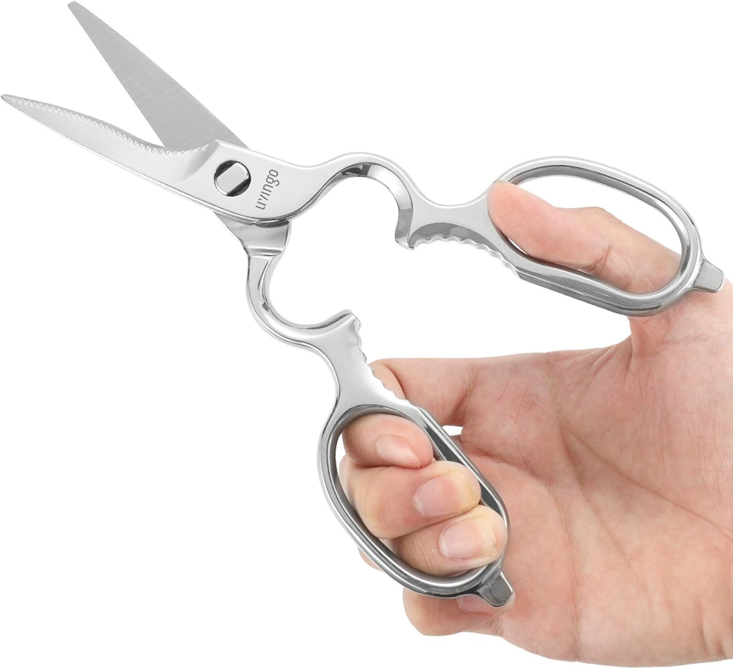 Kitchen Forged Shears Heavy Duty Come Apart Ultra Sharp Multi-function Stainl...