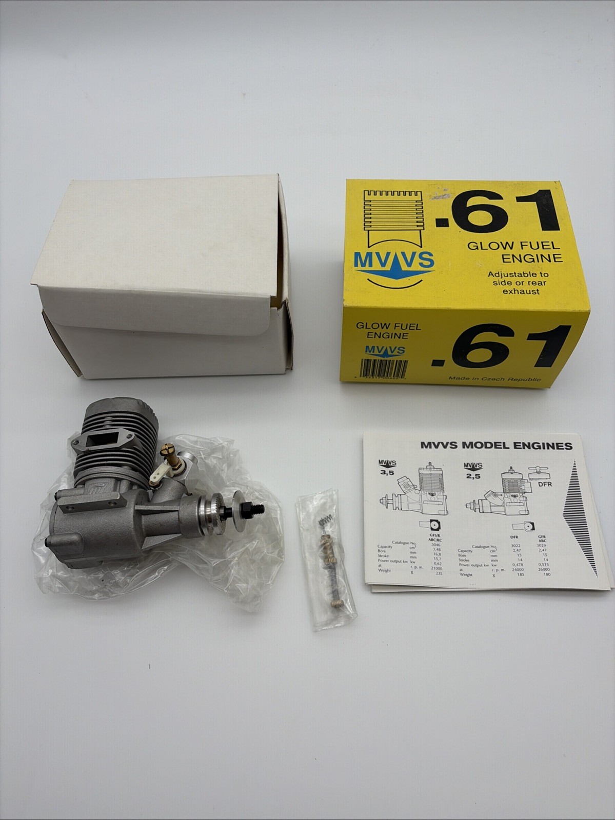 MVVS .61 10cc Glow Fuel Engine Czech Republic Airplane R/C Engine New M14 #3