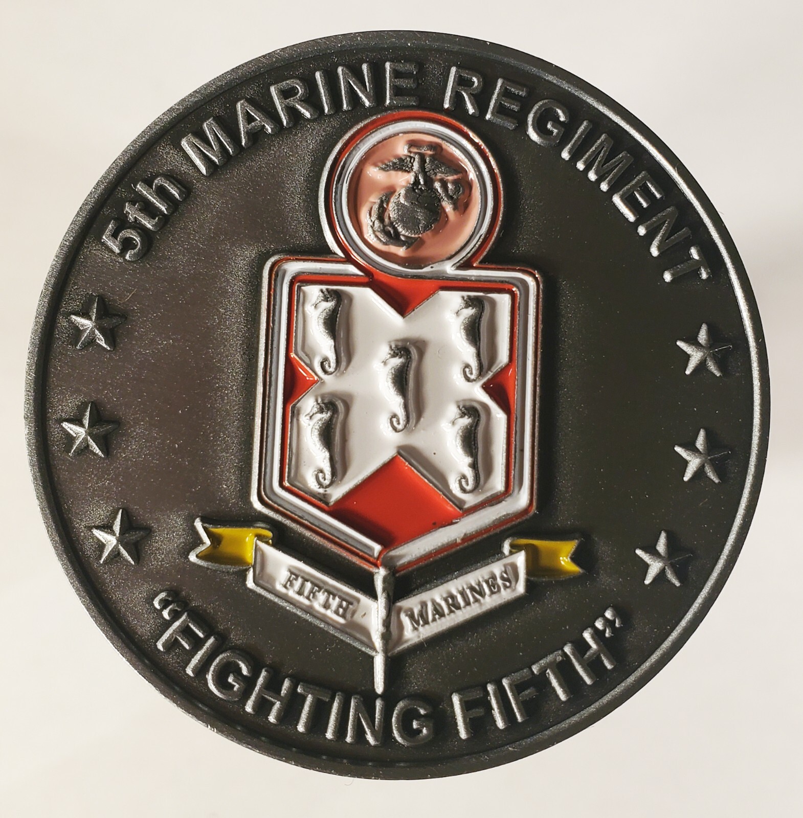 5TH MARINE REGIMENT CAMP PENDLETON CALIFORNIA CHALLENGE COIN 2" 171