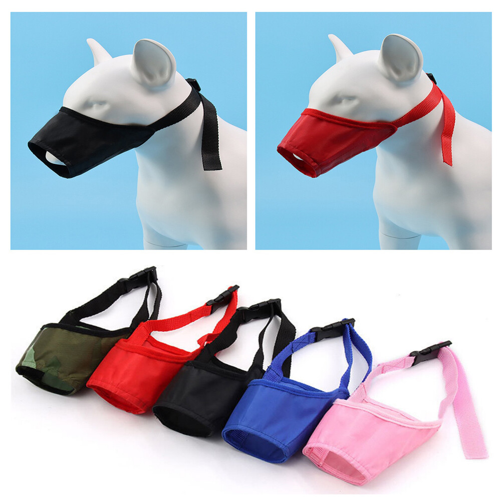 5 PCS Dog Adjustable Muzzle Mouth Cover Barking Anti Bite Chewing Pet Mask