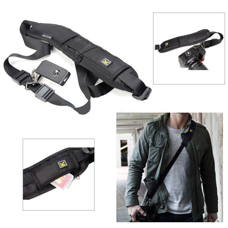 Black Single Shoulder Sling Belt Strap for Nikon D5000 D3000 D7000  D800