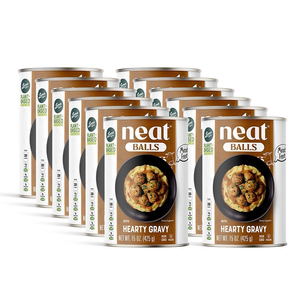 Loma Linda - neat Balls - Hearty Gravy - Plant Based Meatballs