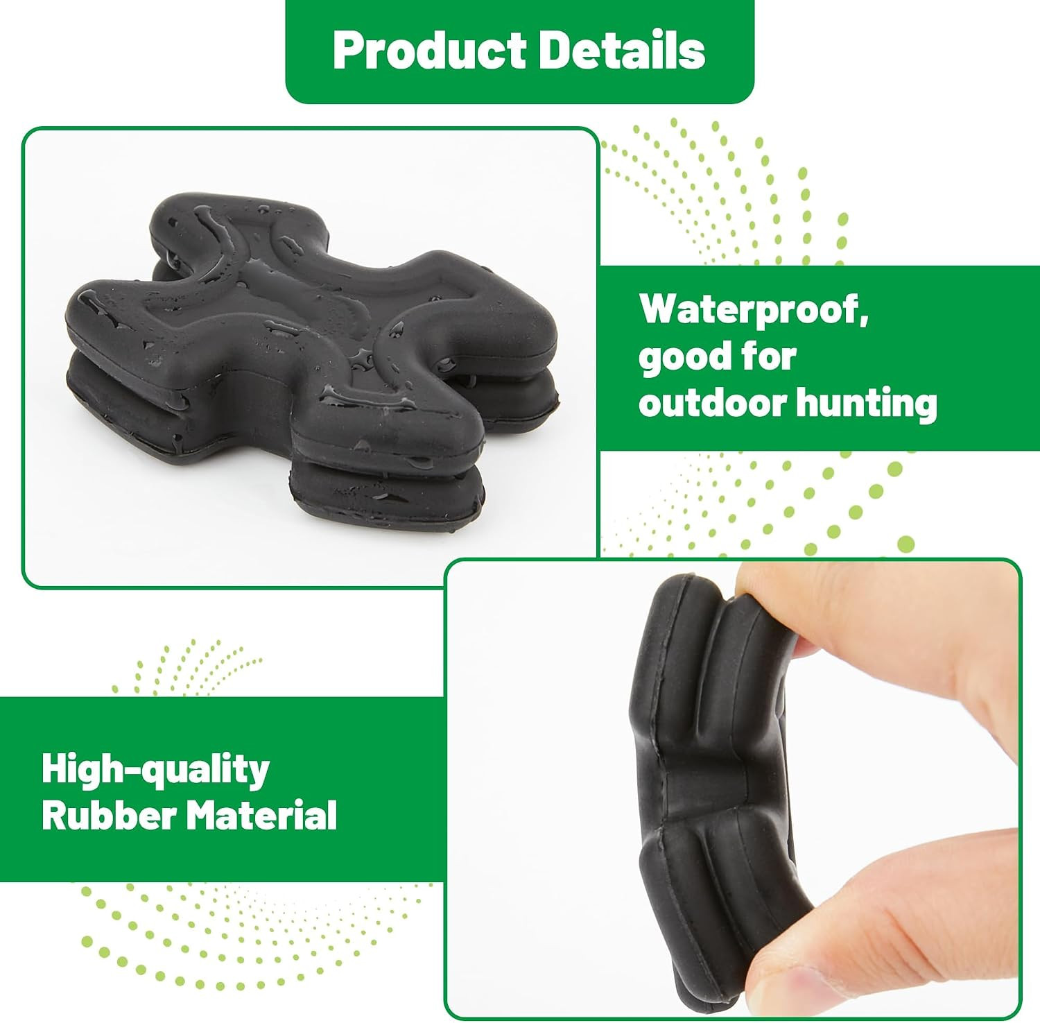 4 PCS Bow Limb Dampeners for Compound Bow and Crossbow, Archery Split Limb Stabi
