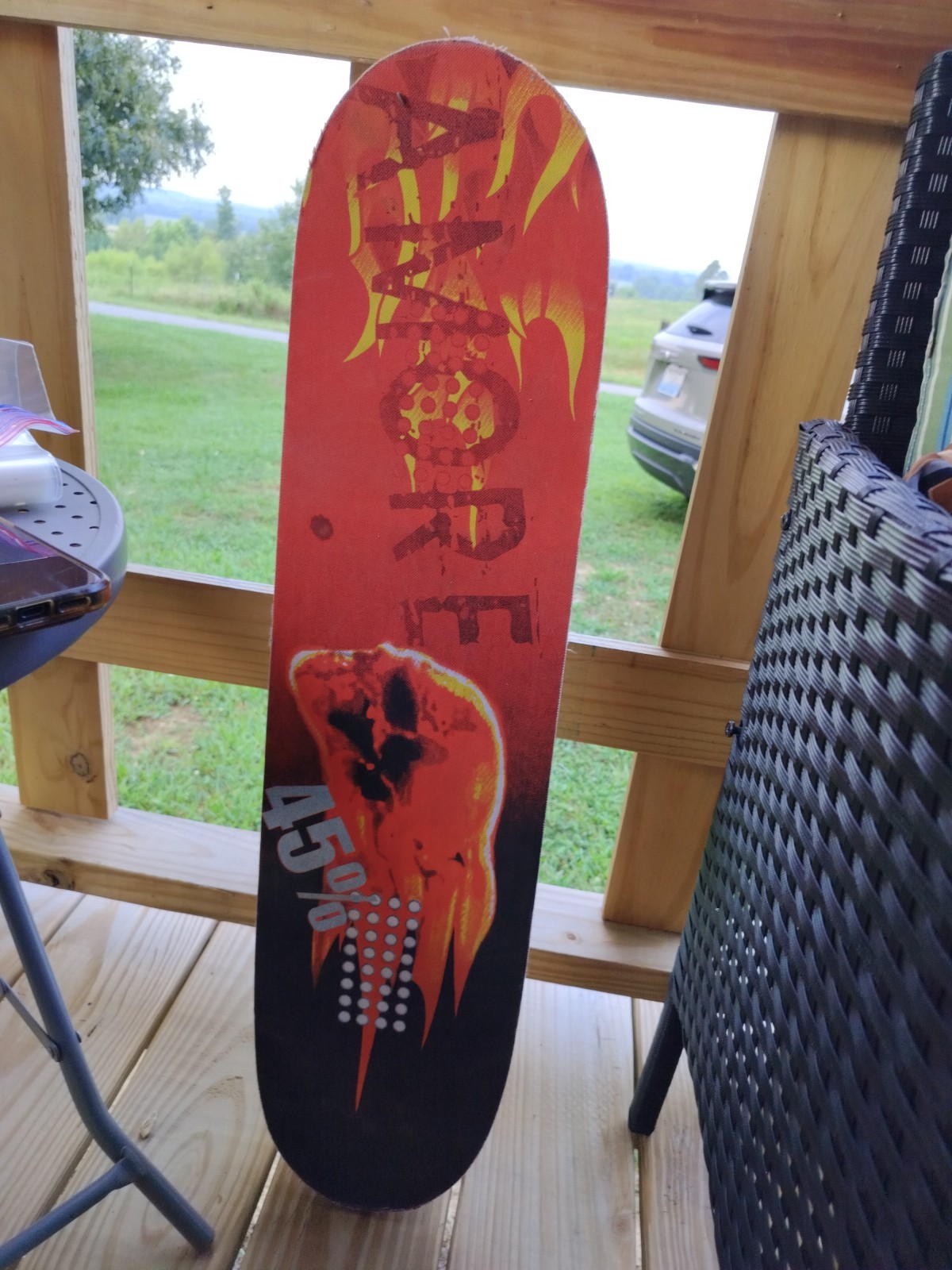 Skateboard / Snowboard With Wii Board For Wii Fit Balance Real Wood