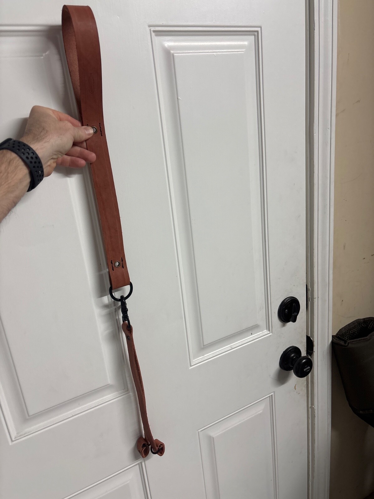 leather turkey tote.   Hunting