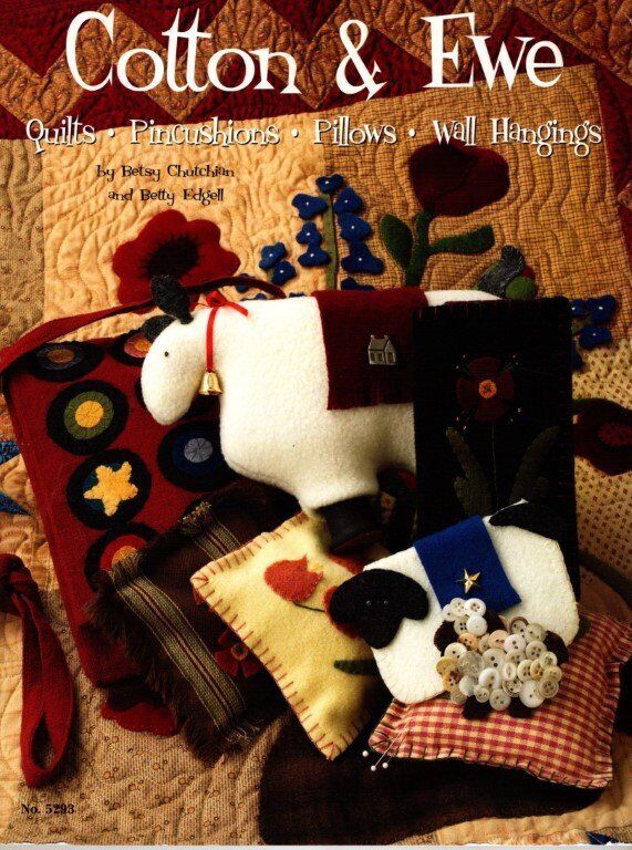 COTTON & EWE: QUILTS-PINCUSHIONS-PILLOWS-WALL HANGINGS