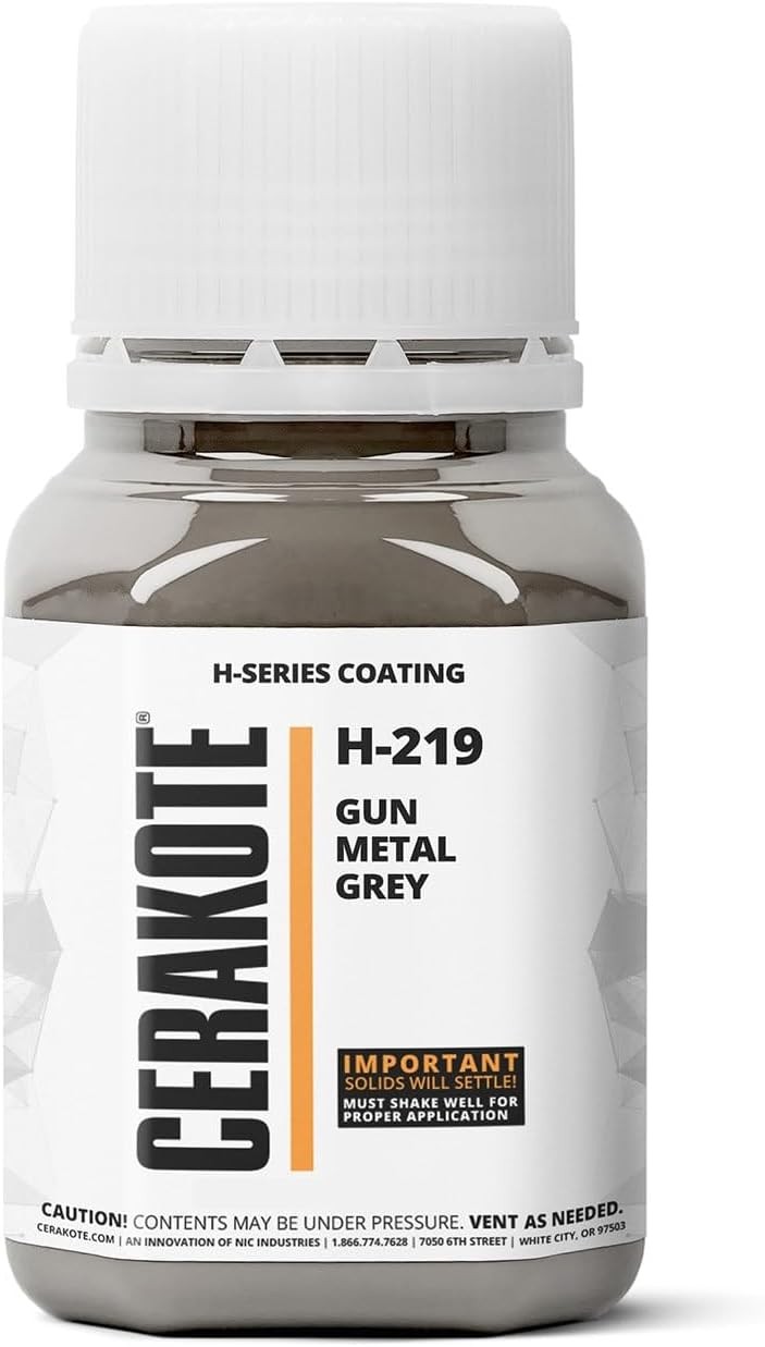 Cerakote H-Series Oven Cure H-219P Gun Metal Grey Ceramic Coating (16oz) Part B