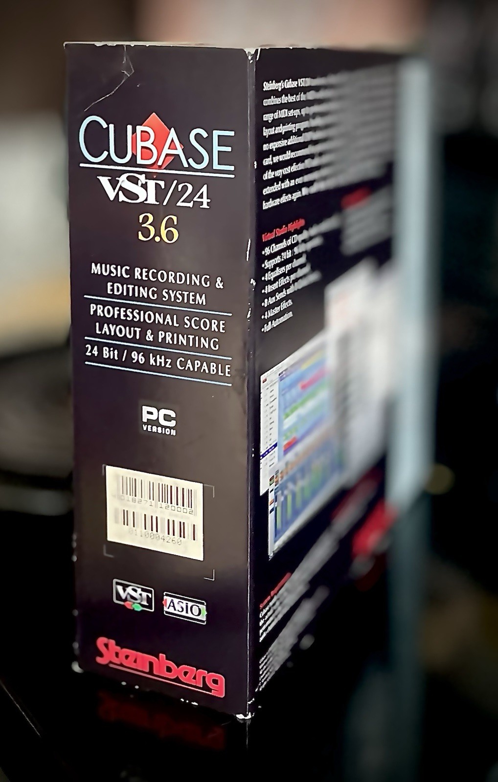 Cubase VST/24 • 3.6 Studio Recording Software DAW Complete In Big Box PC Windows
