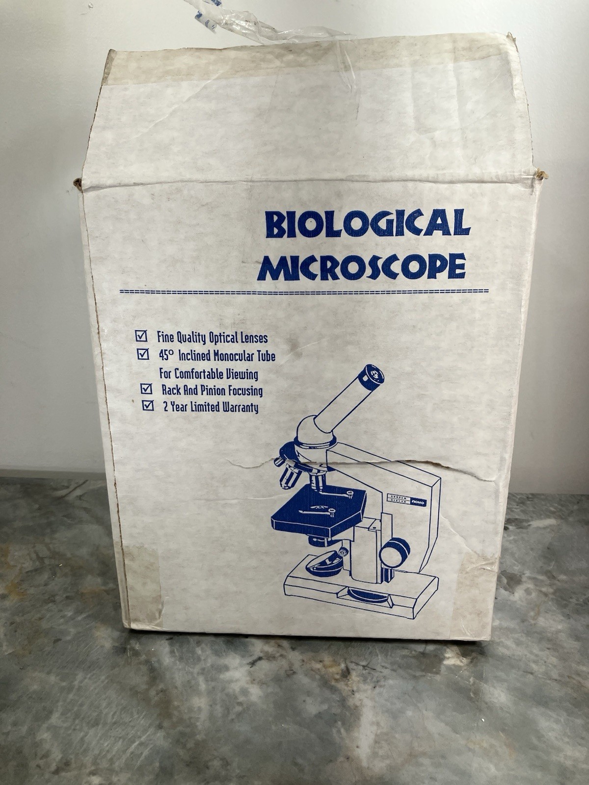 Vintage Biological Microscope Soviet-era USSR Lomo Biolam C11 with Box