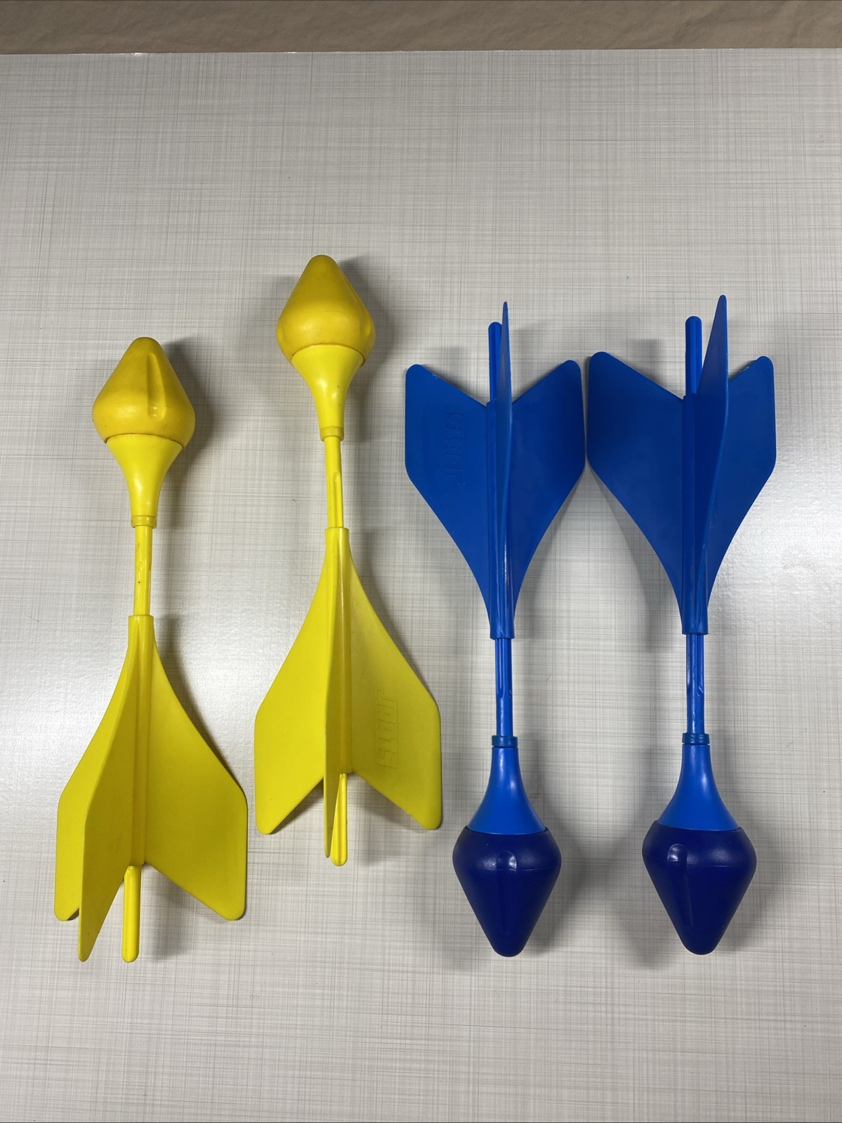 Jarts Lawn Darts Soft Tip Family Game Strategy Group Games Blue And Yellow