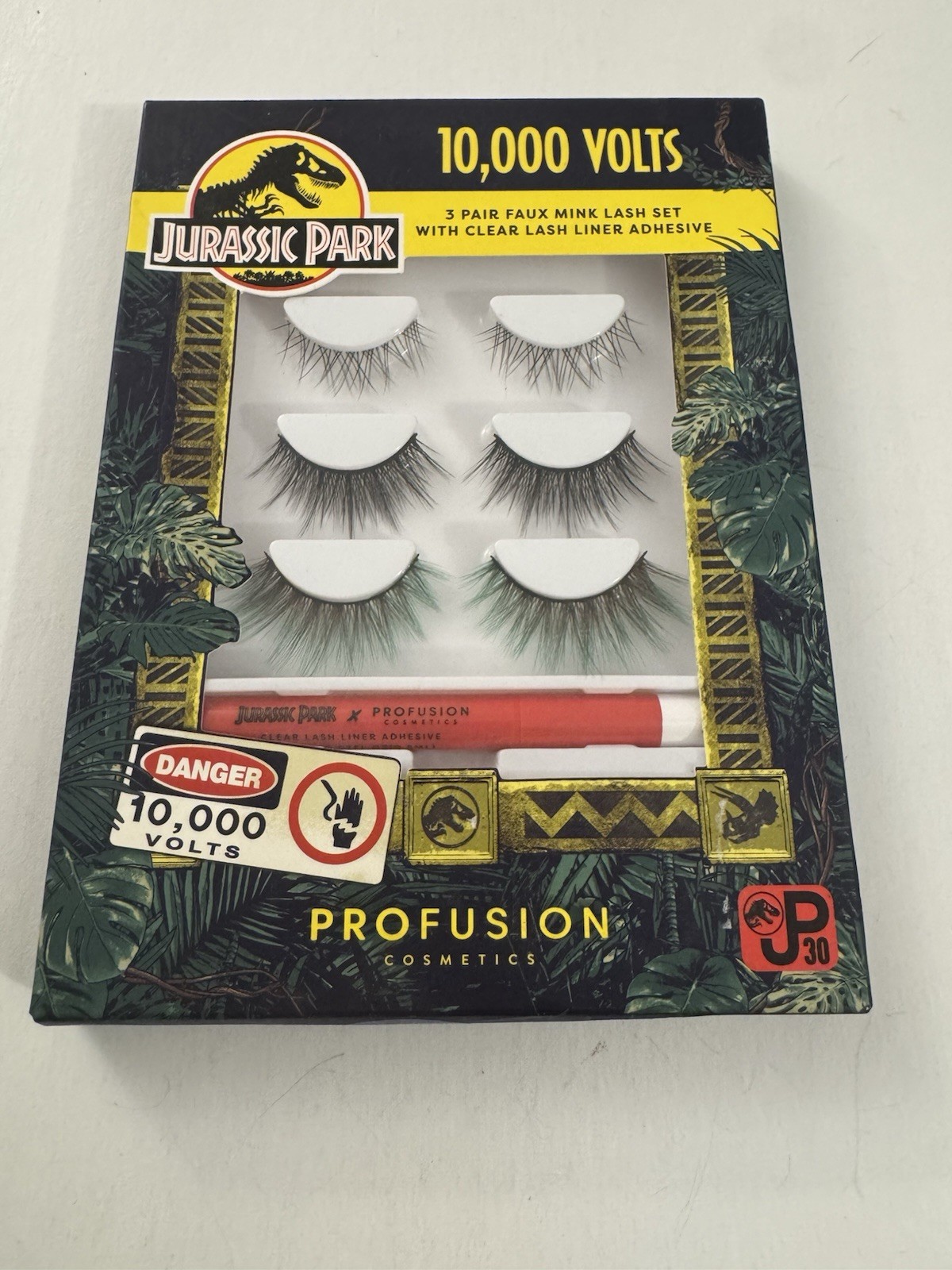 New Jurassic Park 10,000 Volts Faux Mink Eyelash Set 3 Sets E4