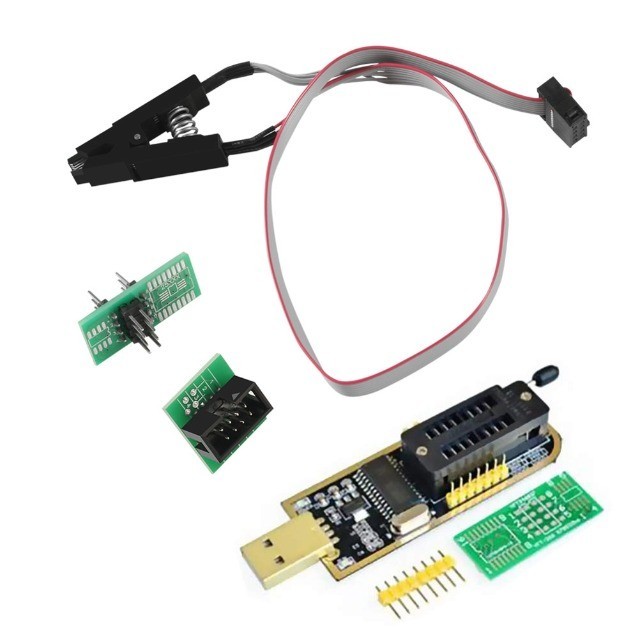 SOIC8 SOP8 Flash Chip IC Test Clip Socket Adapter Programmer for EEPROM BIOS USB