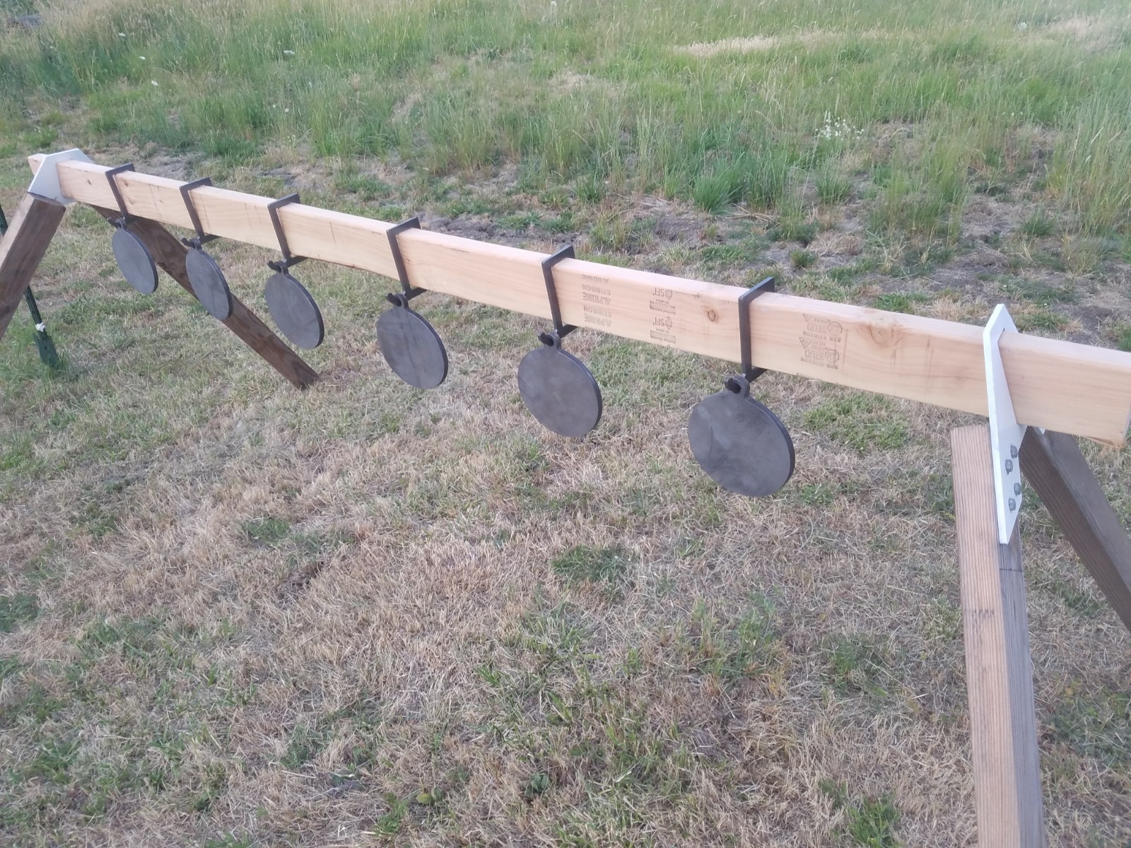 AR500 2 Gong Stand Kit for 2x4 W/Hooks