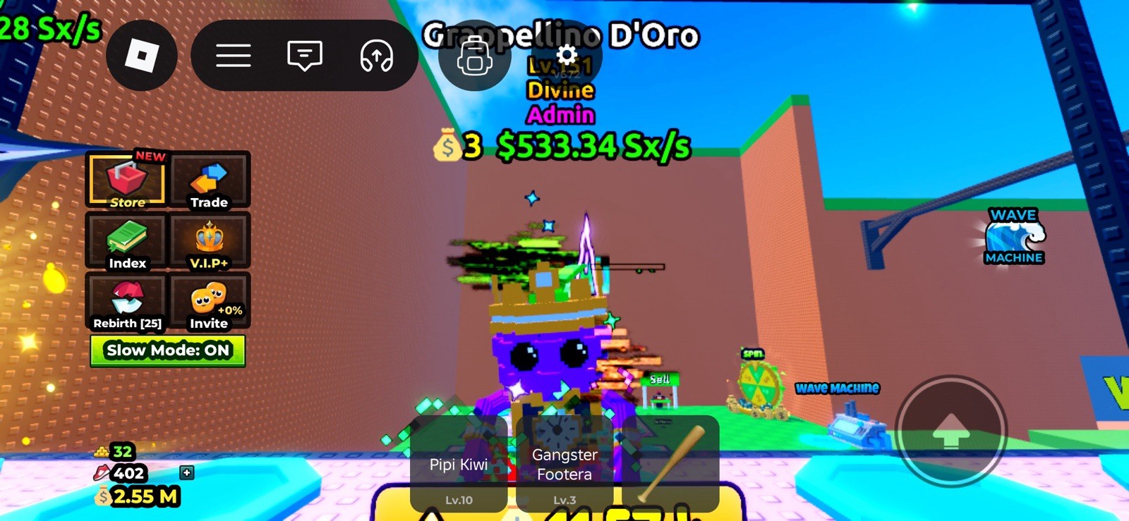Roblox Divine Admin Lv.121 Grapellino ( Fast Delivery) 👇🏼👇🏼