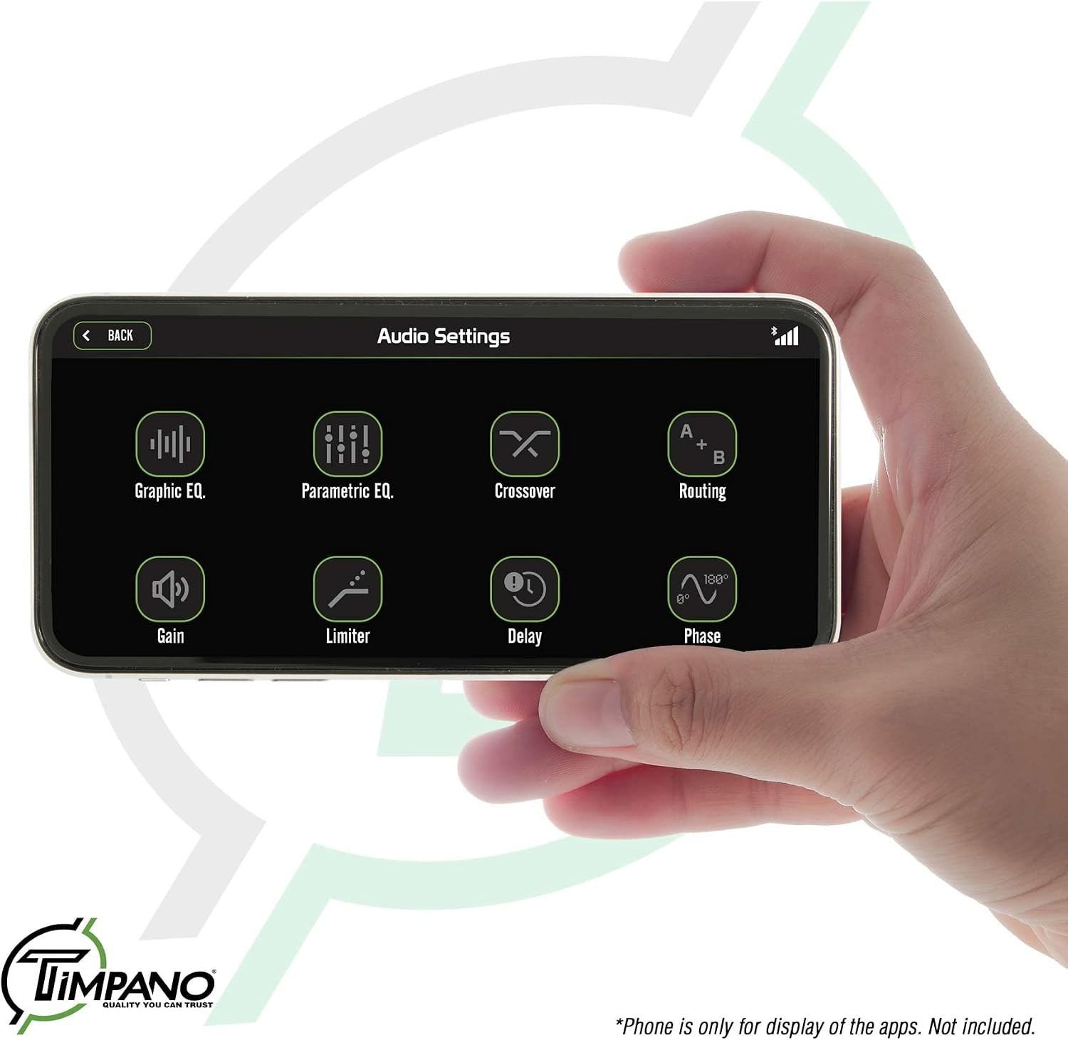 Bluetooth DSP Car Audio Processor - 4CH Digital Signal, Voltmeter, App Control