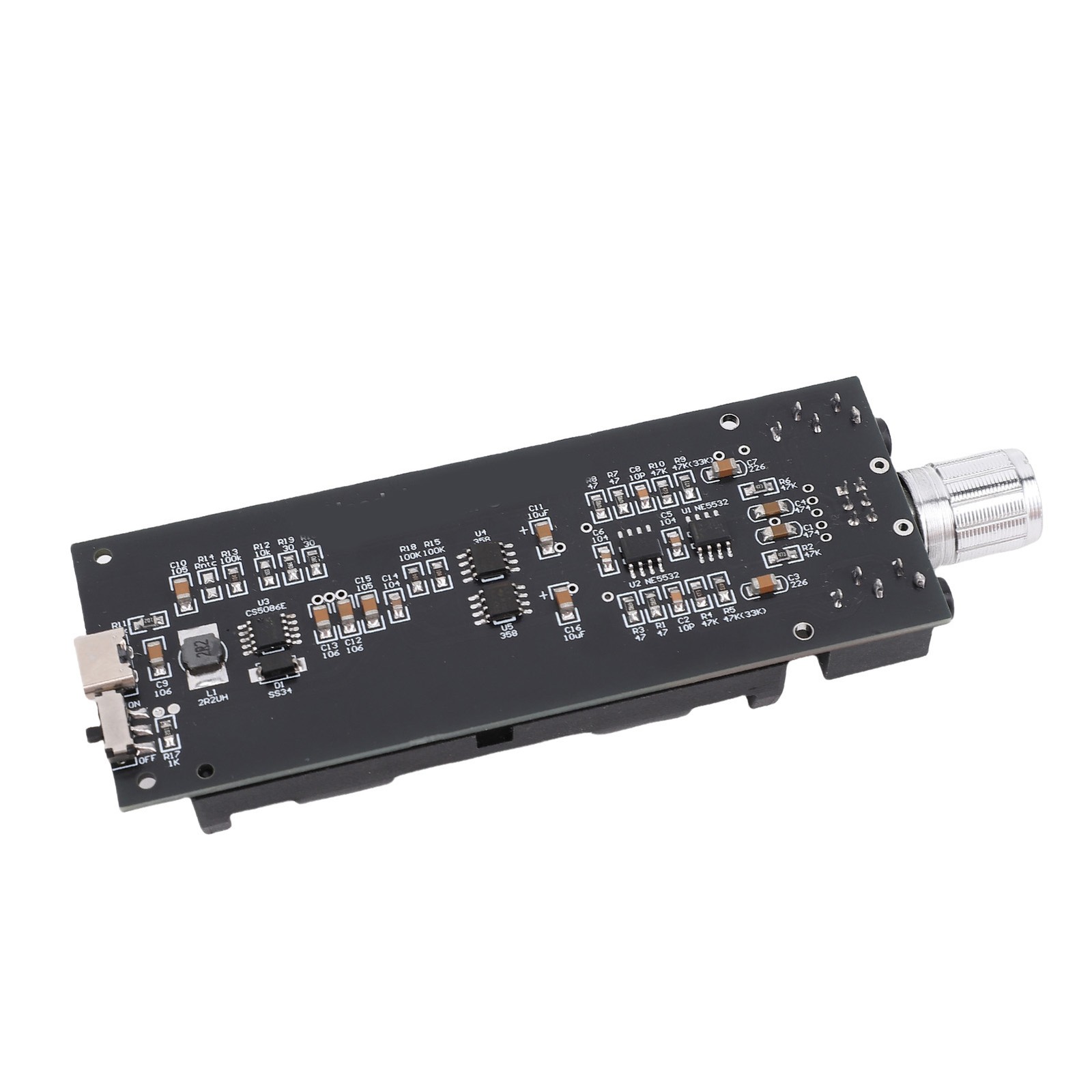 47HiFi NE5532 Headphone Amplifier Board PCB Rechargeable Earphone Amp Module 2A