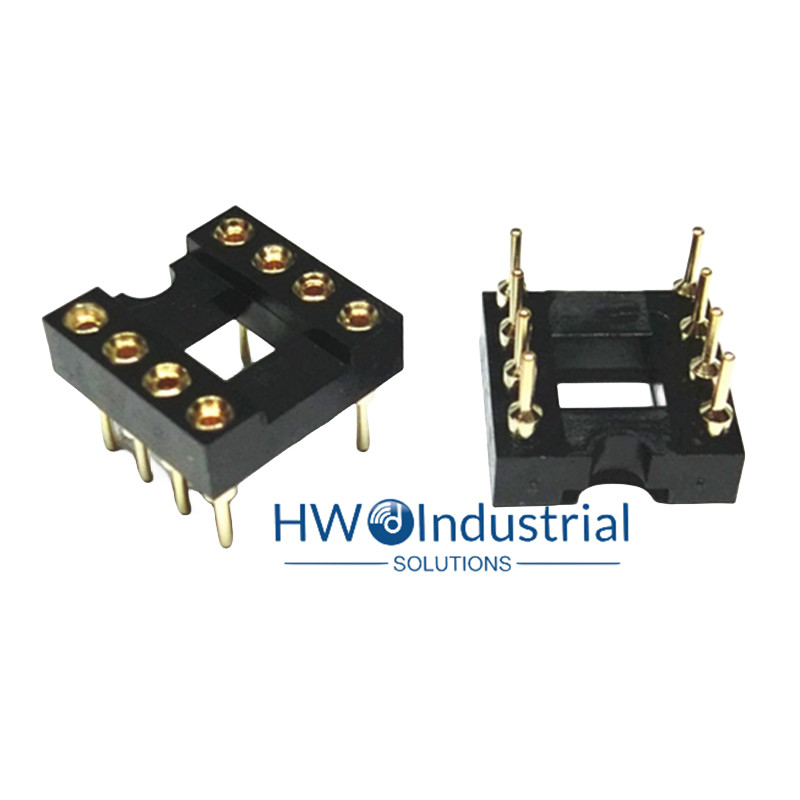 20pcs NEW Nextron 8P Fully Gold-plated 8-Pin IC Round Hole Socket DIP-8