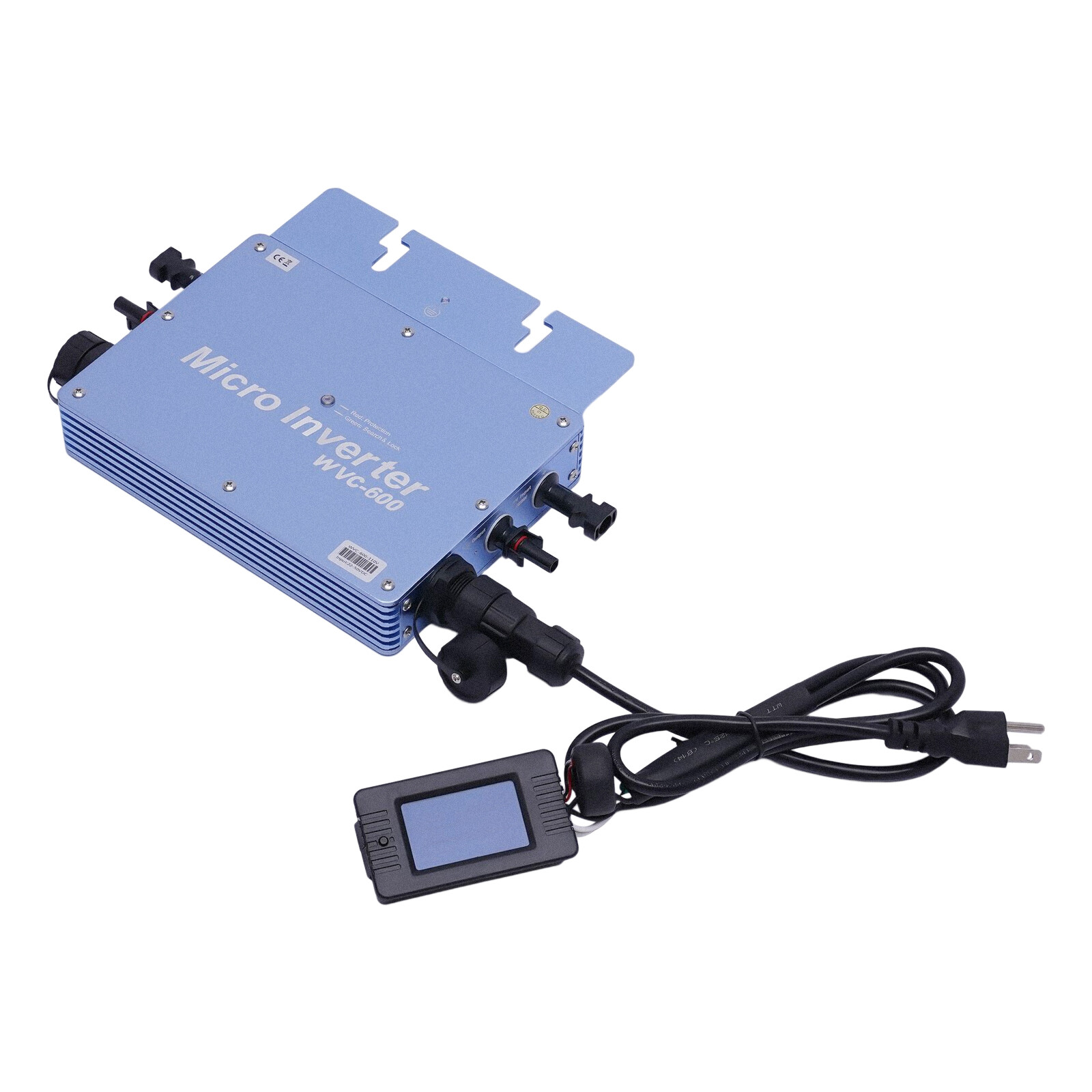 IP65 Waterproof 600W Solar Microinverter with LCD Display for Efficient Power