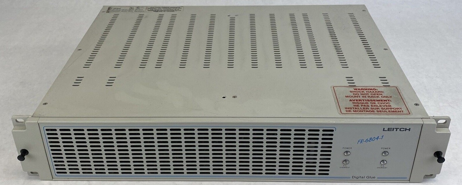 Leitch FR-6804-1 Digital Glue w/ 2x 6804PS1 +8x VSM-6804 cards +1x DEC-6801 card