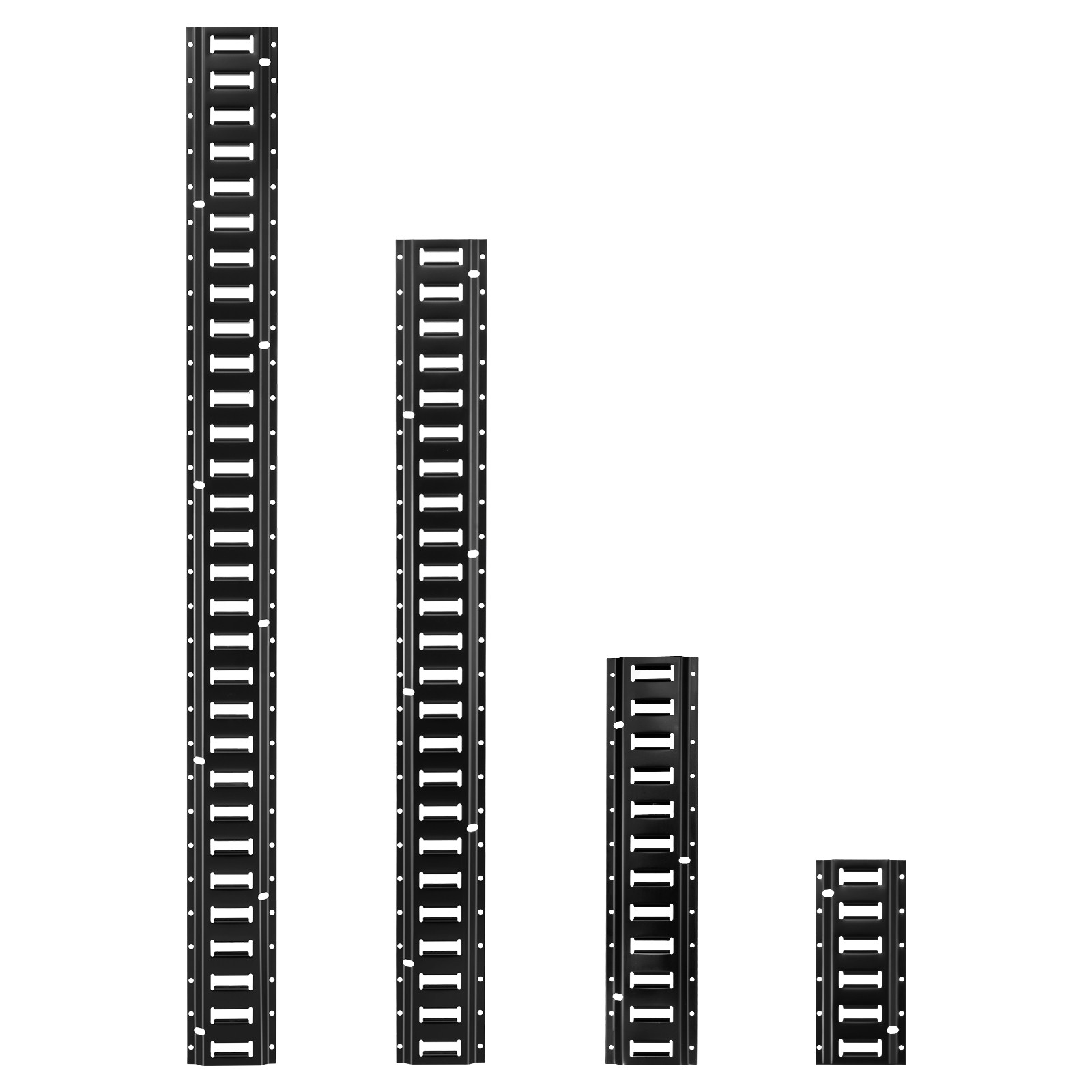 VEVOR E-Track Tie-Down Rail Kit 8 Pcs E Track Rails Include 36 Pcs Accessories