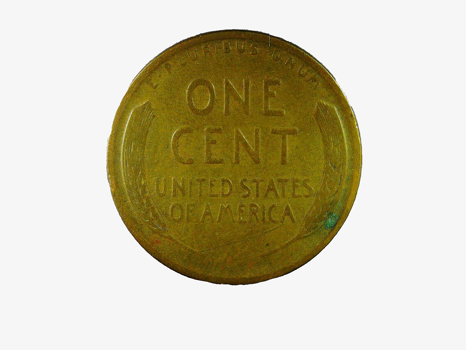 1942 P Lincoln wheat cent, lamination error