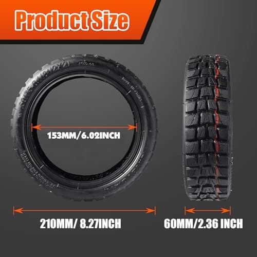 8.5 Inch Electric Scooter Tire,8 1/2 x 2 Replacement Tires & Inner Tubes，50/75