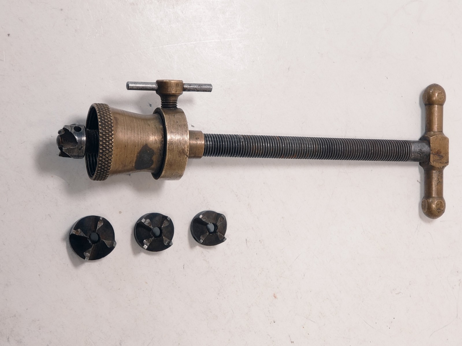 Vintage GOOD MFG Co. INC. Re-Seating Reseating Plumbing Tool New York 4 cutters